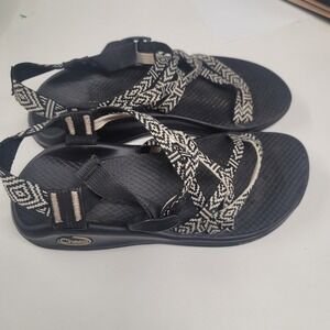 Chaco Women's Z/Cloud X‎ Sandals Black & White Pattern Adjustable Size W7